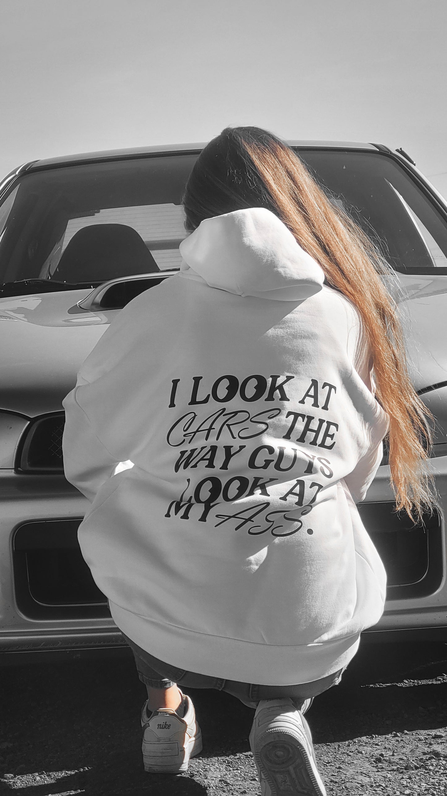 i look at cars the ways guys look at my ass - mikina