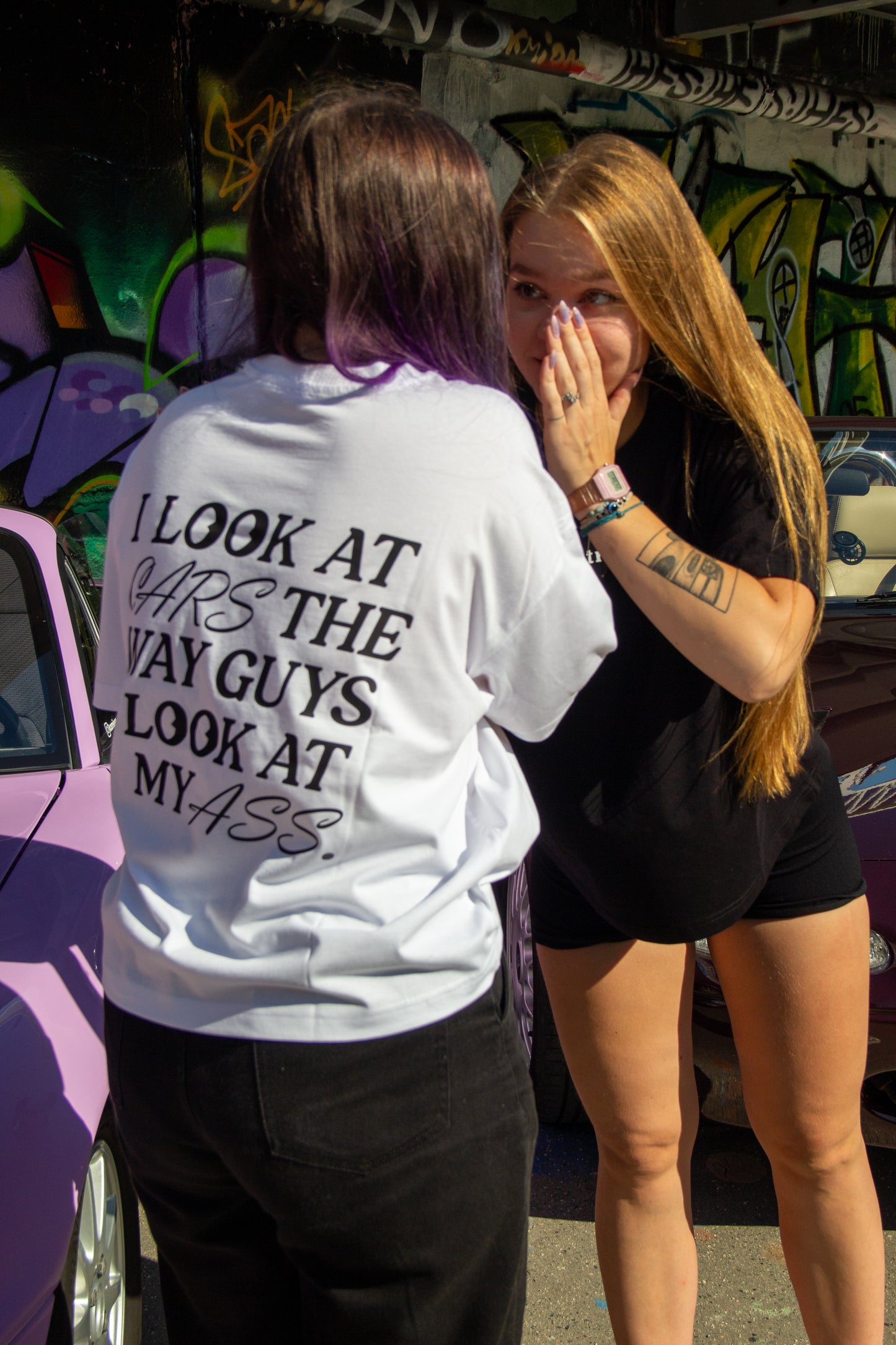 i look at cars the ways guys look at my ass - tričko