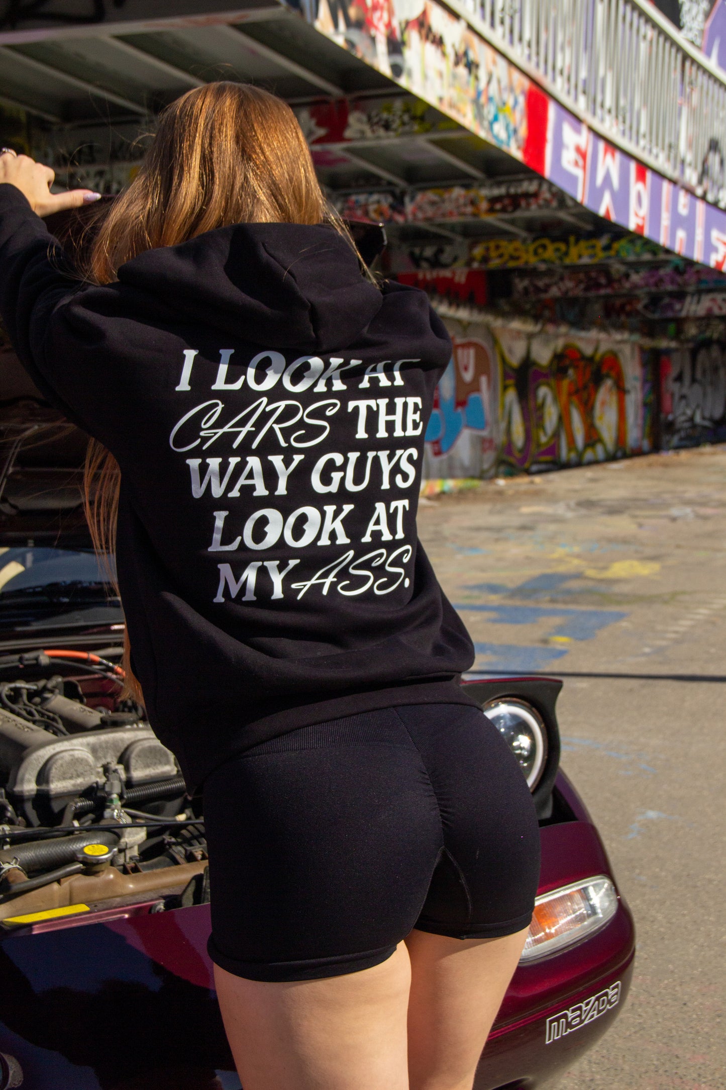 i look at cars the ways guys look at my ass - mikina